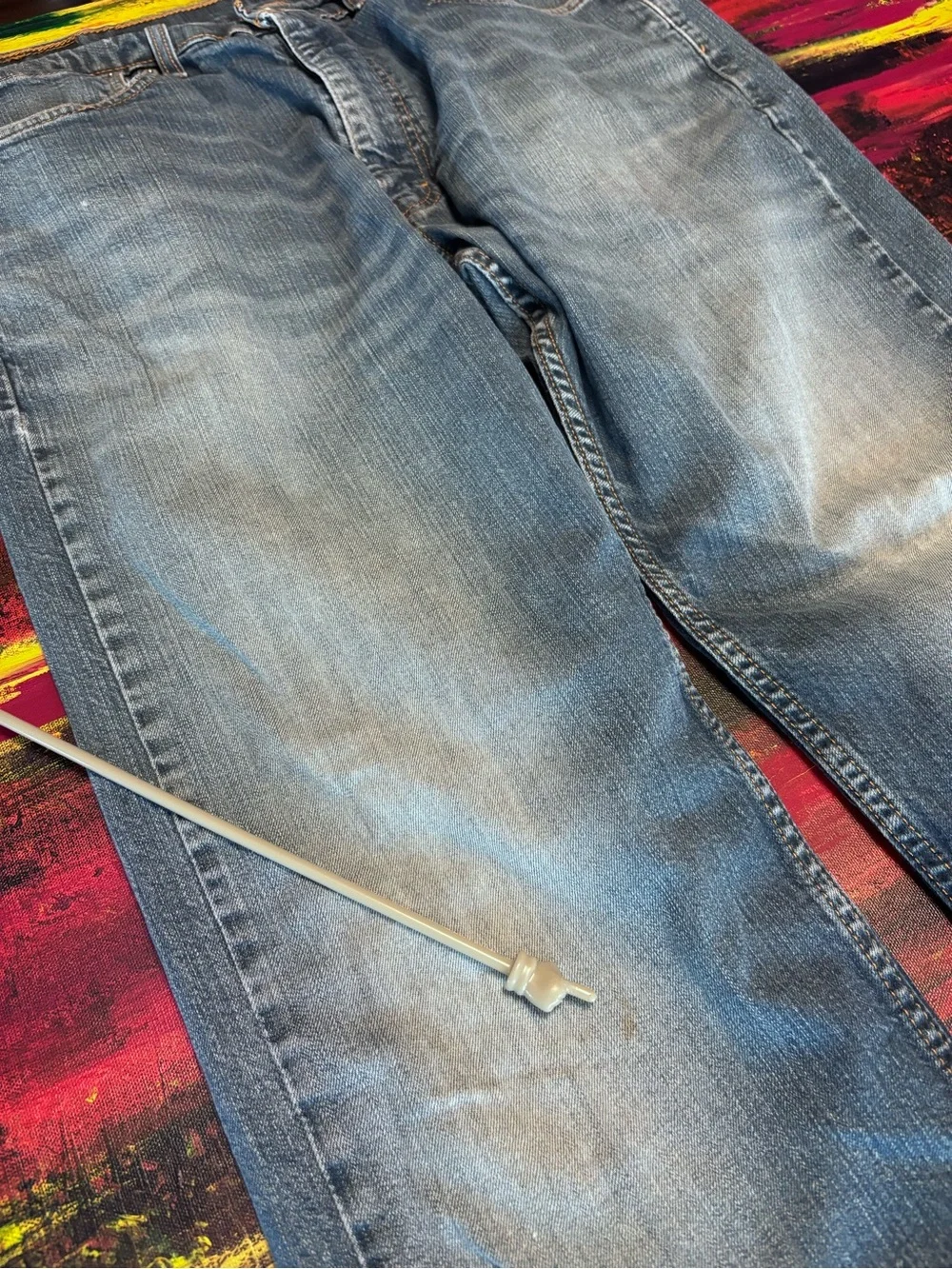 Levi's Men's Faded Blue Straight Jeans